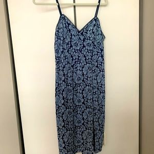 Blue Dress with slit